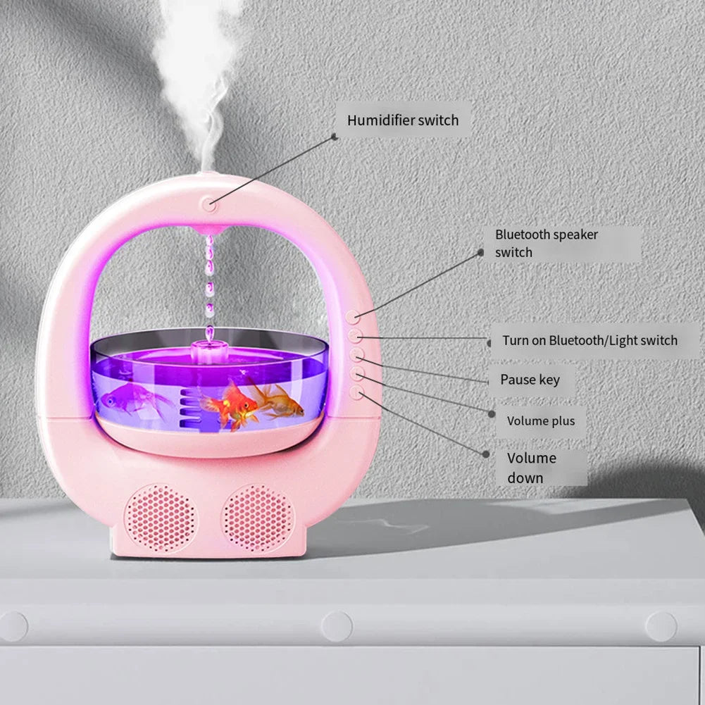 AuraFloat — Anti-Gravity Water Drop Humidifier